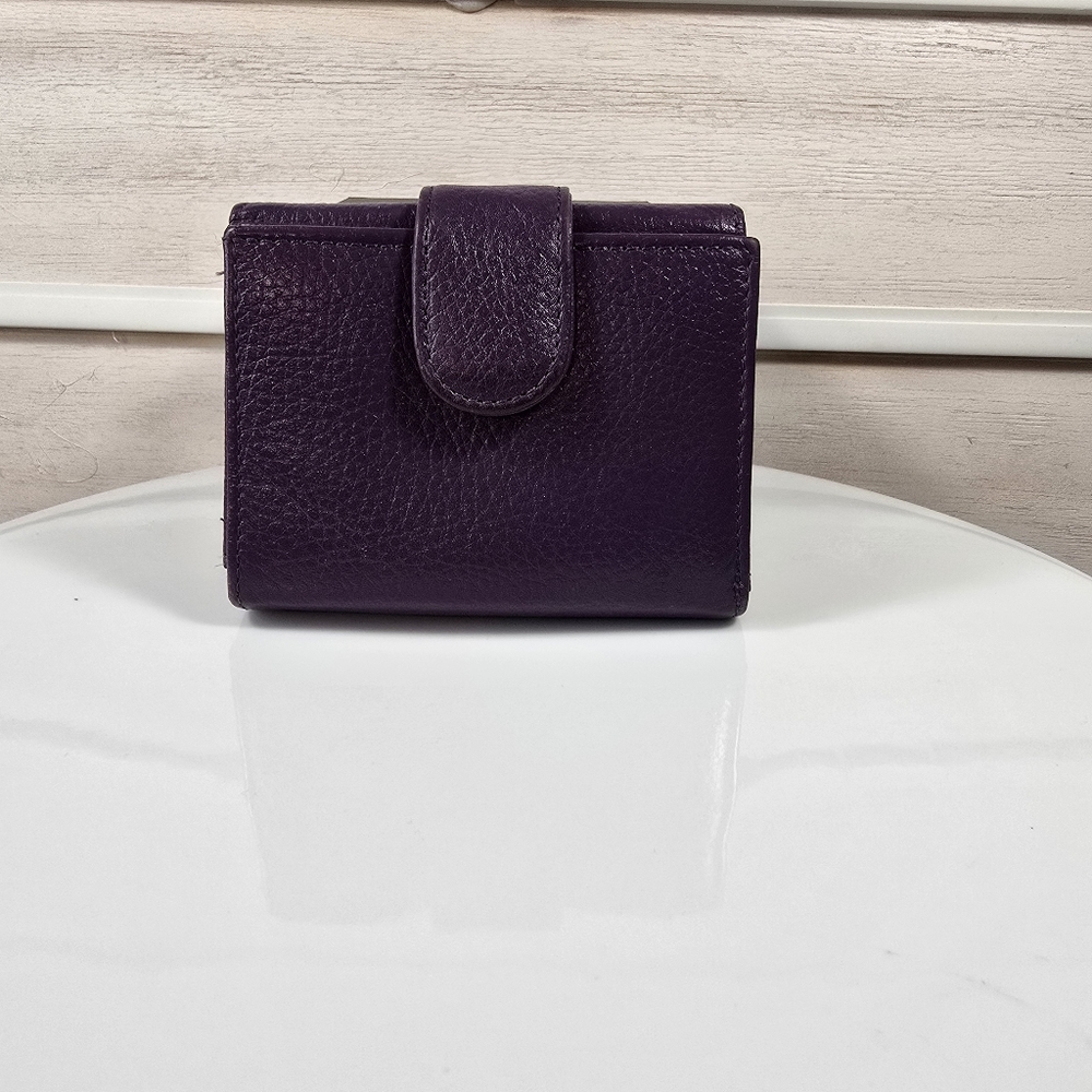 Elegant Genuine Leather Purple Women's Wallet